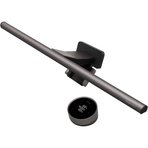 BenQ ScreenBar Halo 2 LED monitor light bar mounted on display