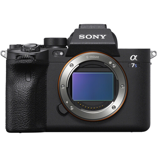 Sony a7S III mirrorless camera front view for sports video work