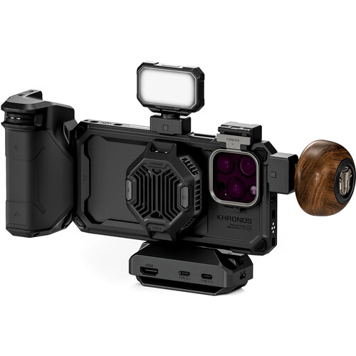 Tilta Khronos iPhone 16 Pro Max Ultimate Kit with cage handle and accessories